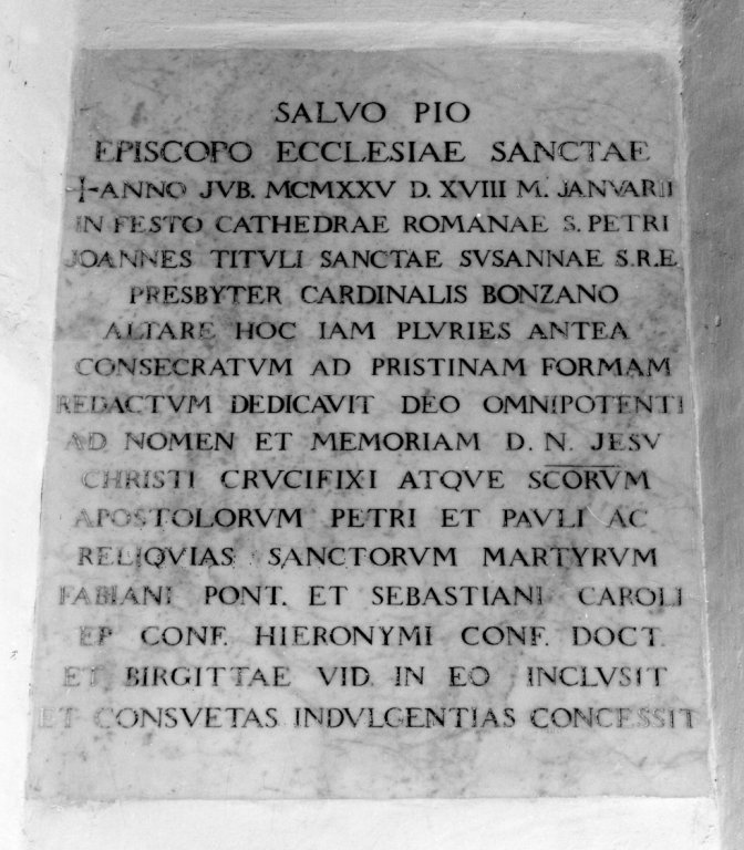 lapide - ambito romano (sec. XX)
